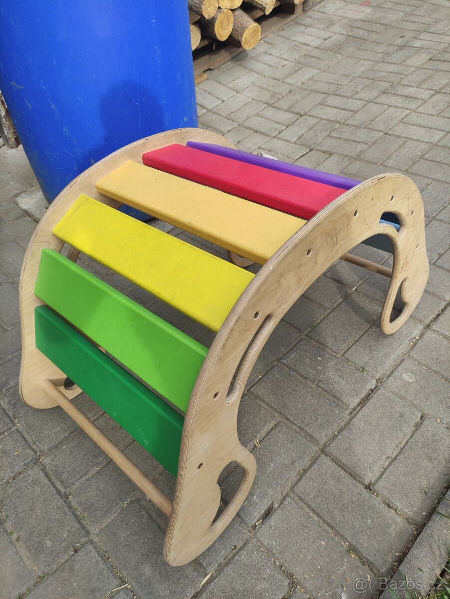 HINTA dětská houpačka duhová - 3