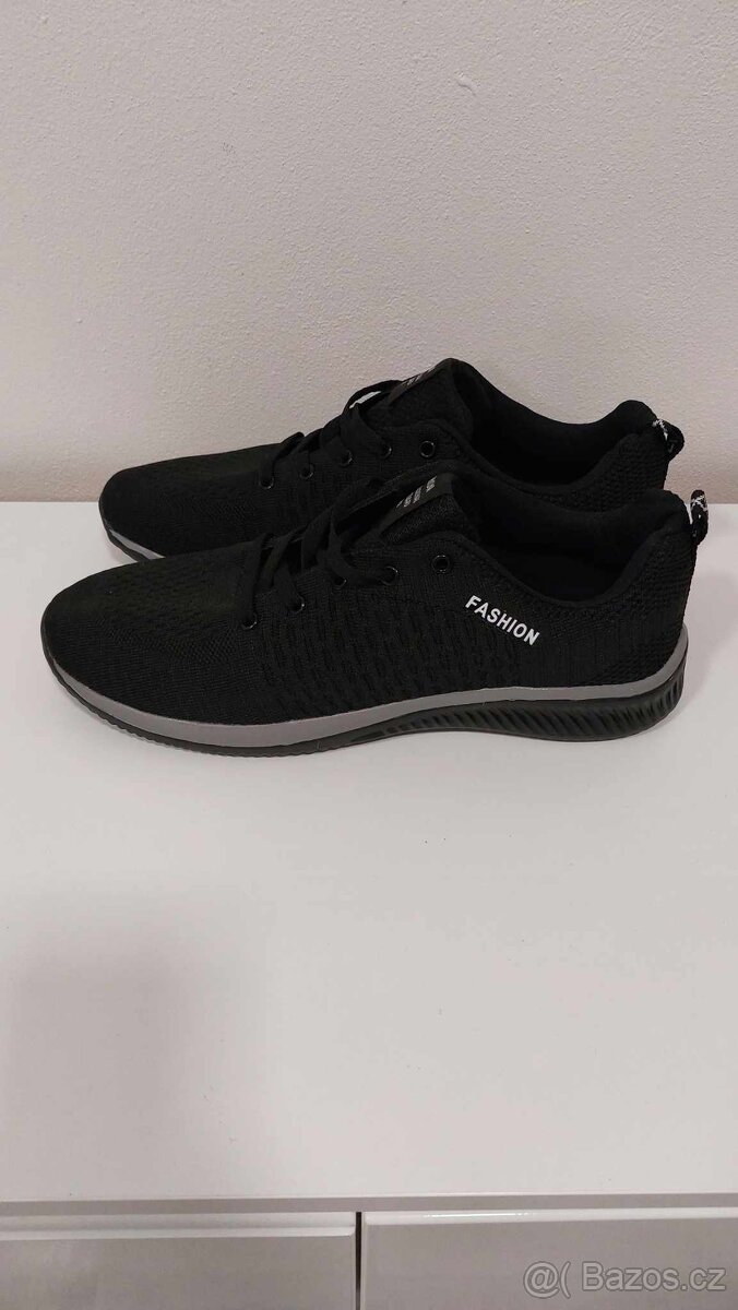 Černé lehké tenisky Fashion - 3