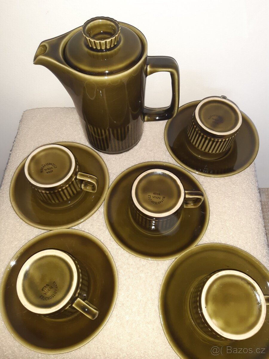 Sada hrnků Kera Vitral s konvicí - 3