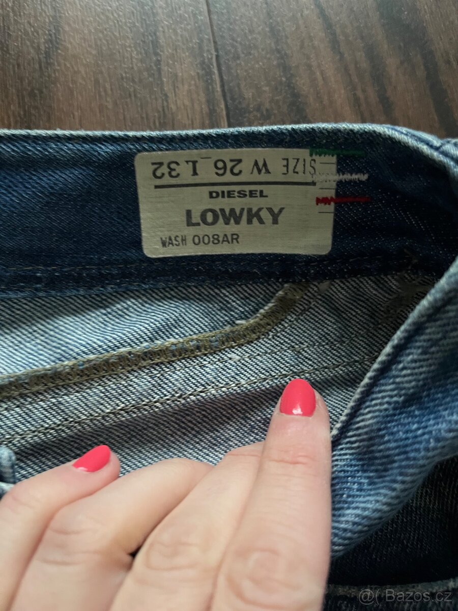 Modré džíny s prošoupáním Diesel - 3