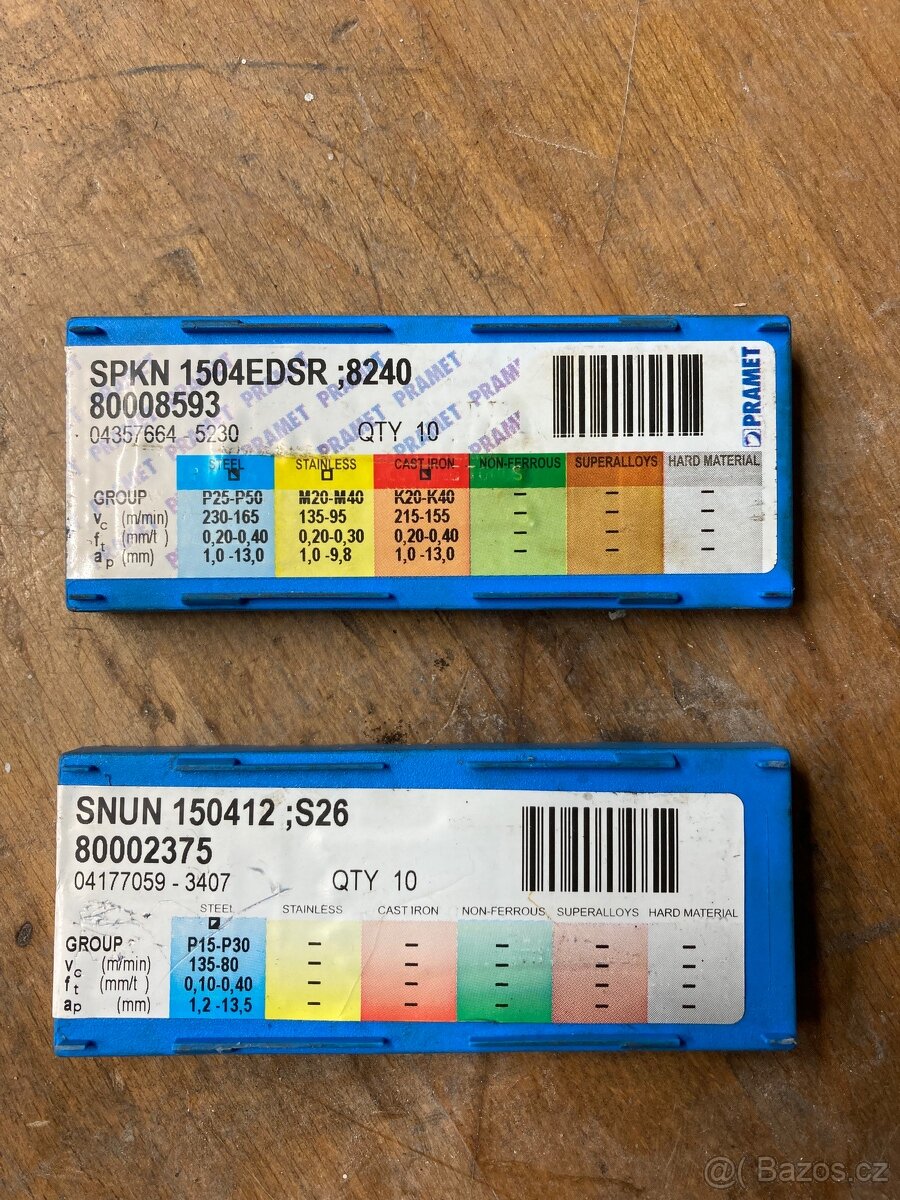 Břitové destičky Pramet - 3