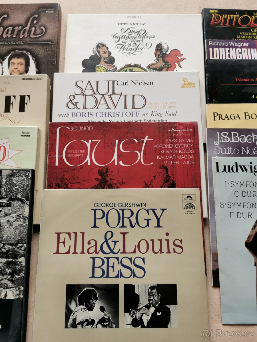 LP Vážná hudba Fidelio. Faust. Karajan. Beethoven. Bach... - 3