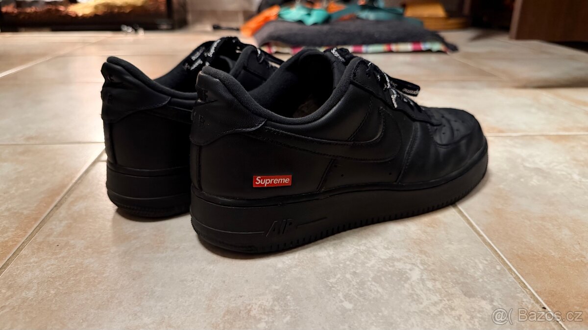 Supreme Nike Air Force 1 - Černé (vel. 44) - 3