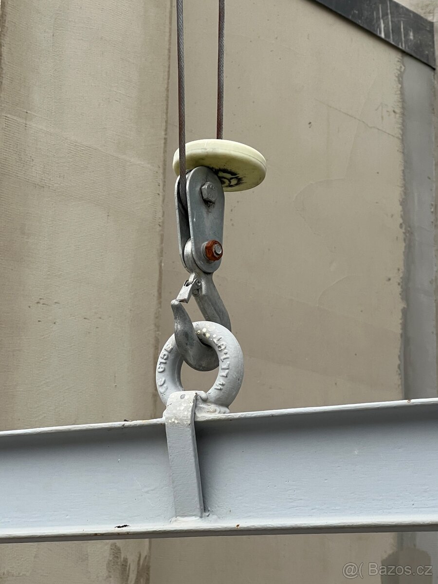 Stavební výtah, vrátek, navijak s konstrukci cca 6 - 3