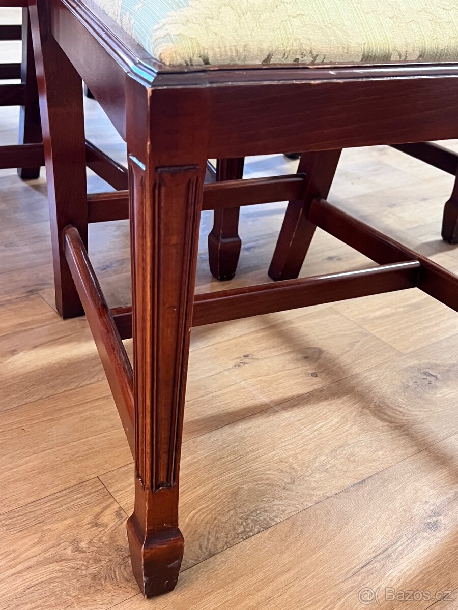 Sada 6 elegantních židlí – dřevo & čalounění - 3