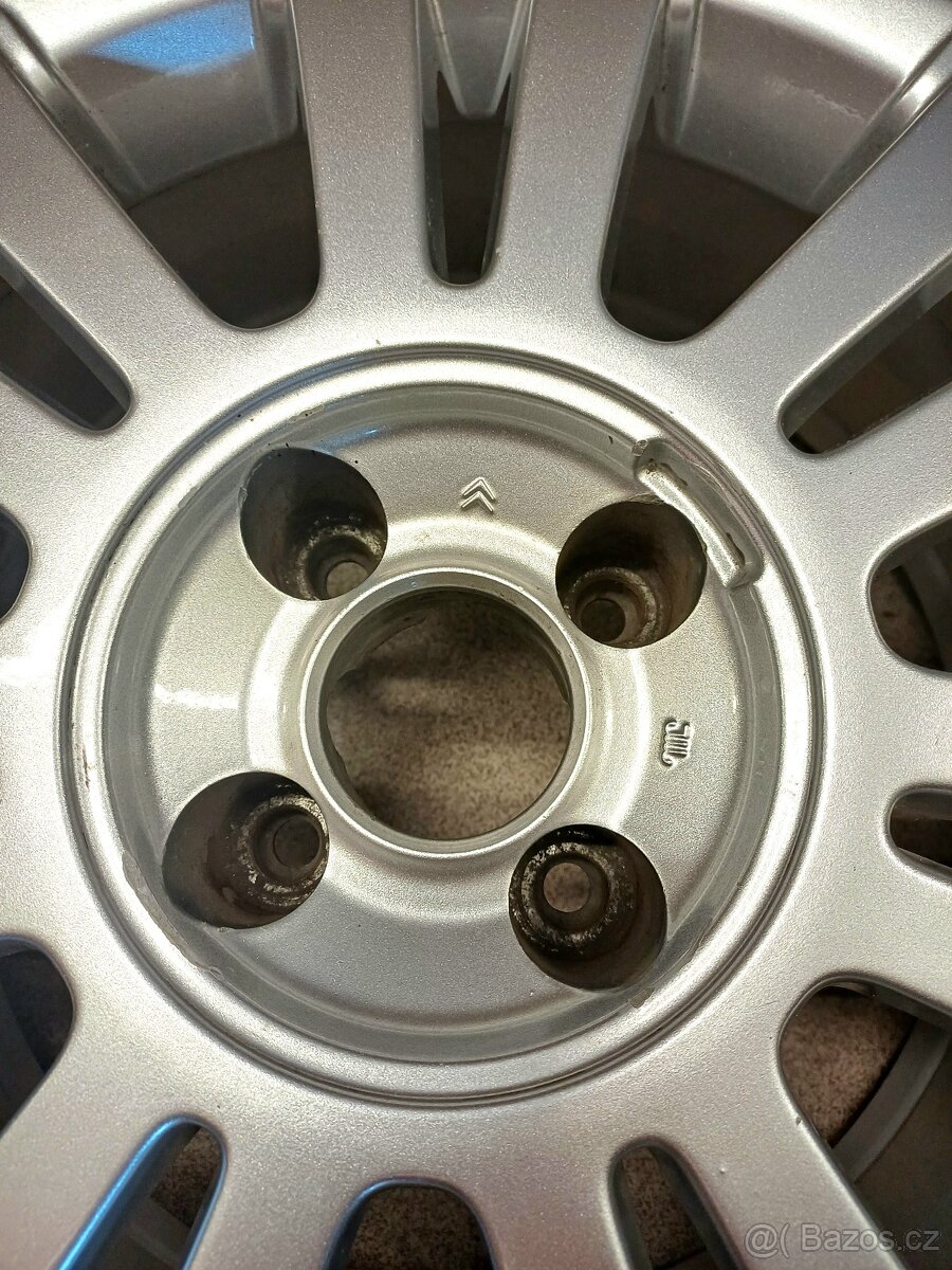 Hliníkový disk 4x108 + pneu R16 Citroen/Peugeot 1ks - 3