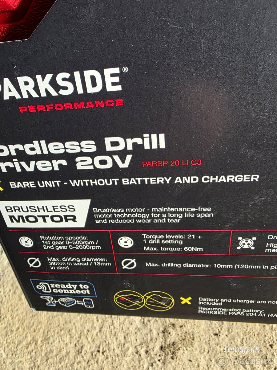 PARKSIDE Aku vrtací šroubovák PABSP 20-Li C3 - 3