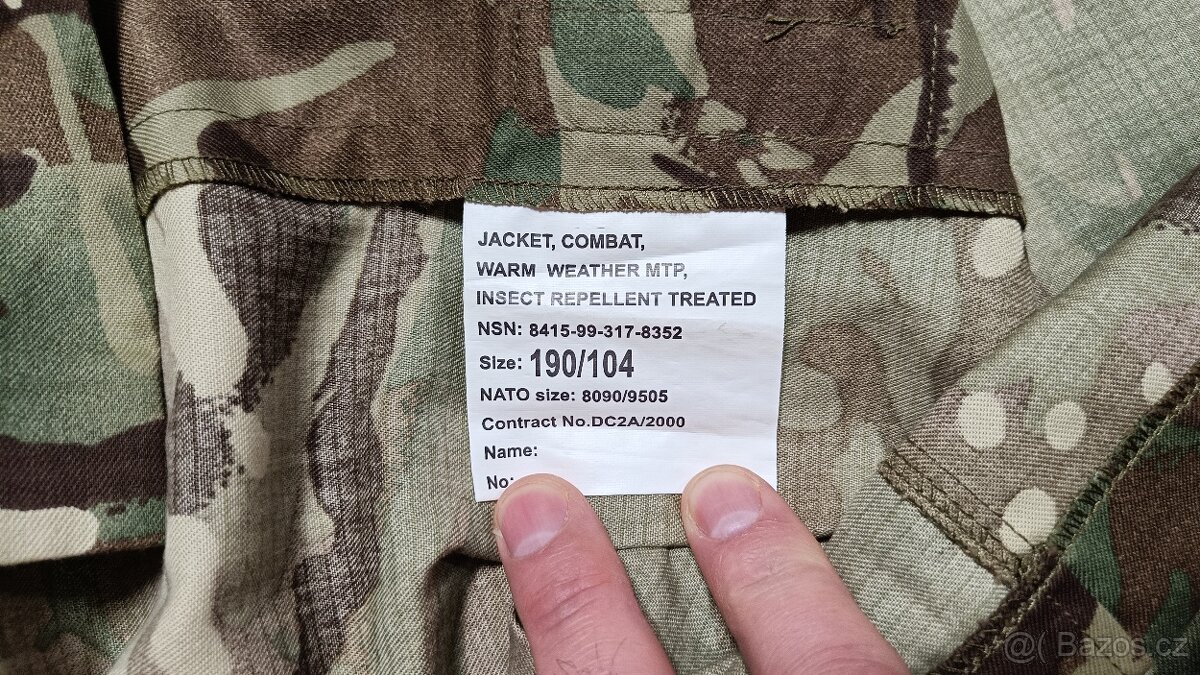 Blůza orig. Britská COMBAT MTP / nová - 3