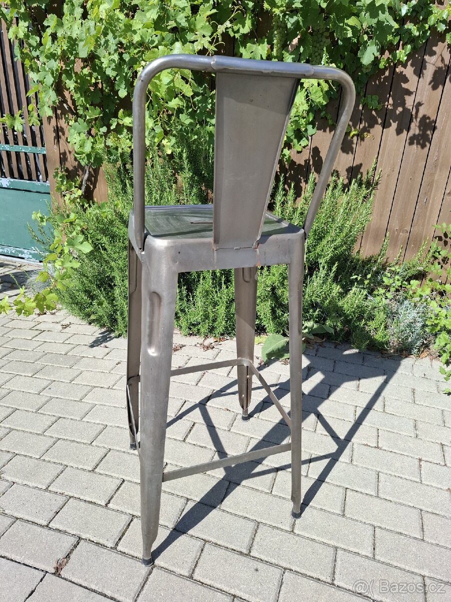 6x industriální kovové barové židle - 3
