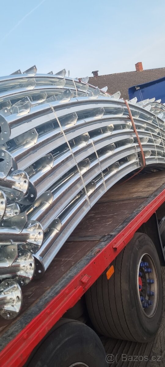 Oblouková hala , přístřešek , vazníky , oblouky. - 3