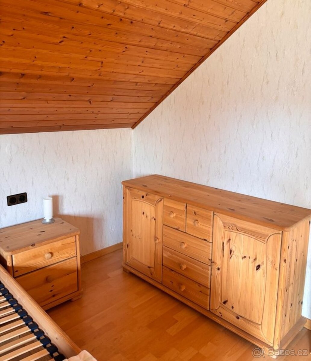 Ložnice Celodřevená Postel s úložným prostorem - 3