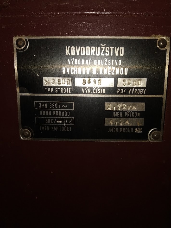 Srovnávačka MS 300 - 3