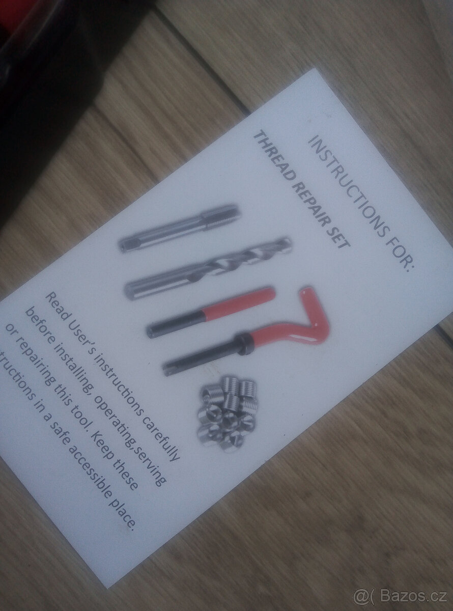 Opravná sada závitů M12×1,5 - 3