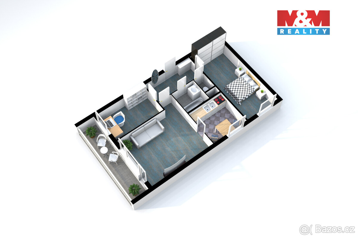 Prodej bytu 3+1, 58 m², Praha, ul. Ostružinová - 3