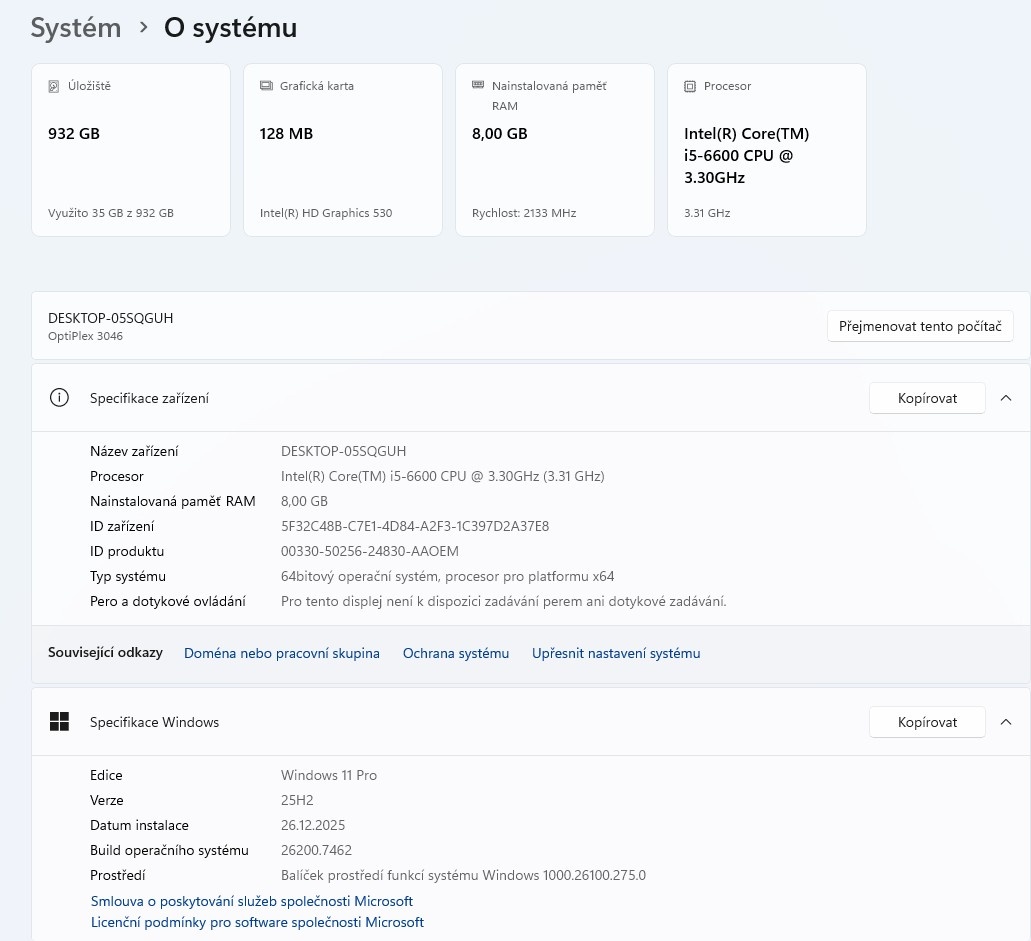 Dell Optiplex 3046,i5-6600,WIN 11,HDD 1TB,RAM 8GB,monitor - 3