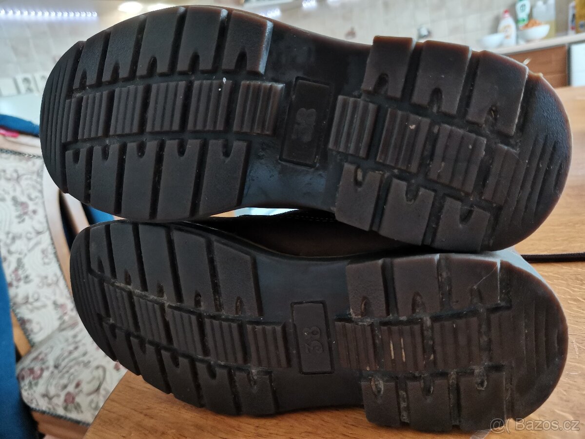 Použité kožené zimní boty 38 - 3