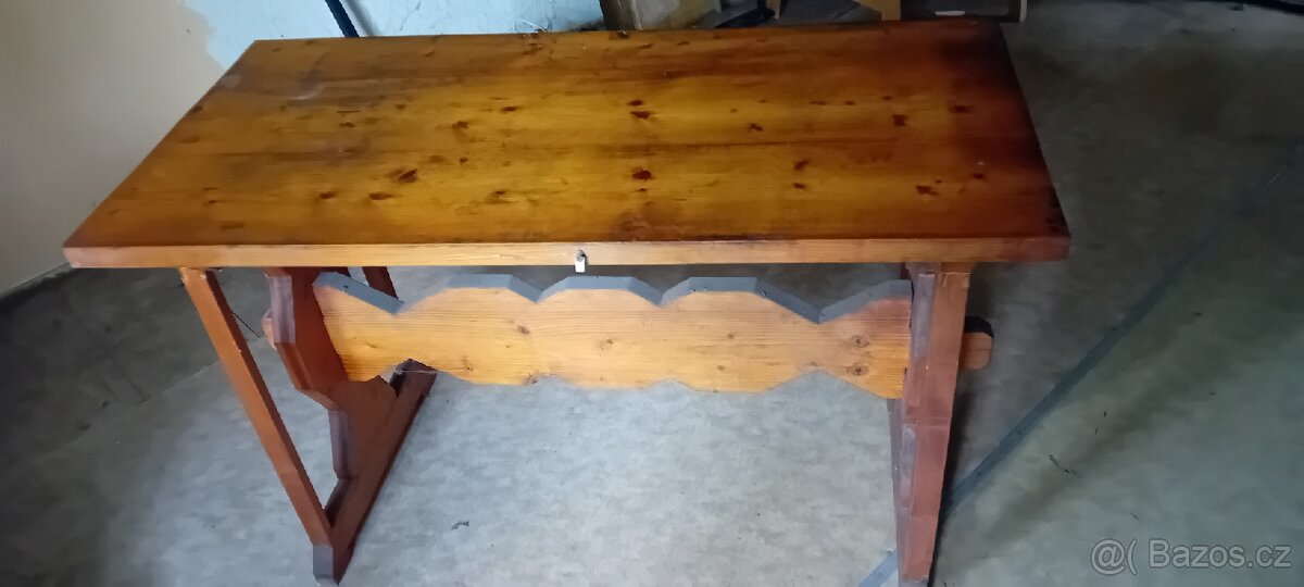 Selský starožitný stůl - 3