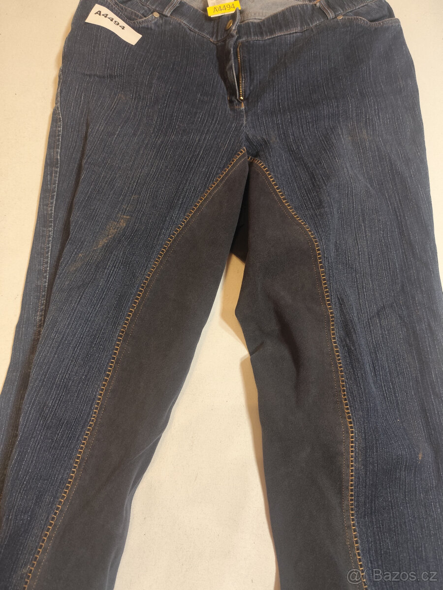 Riflové jezdecké kalhoty vel.48/50 celokožená výztuha - 3