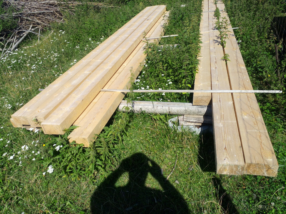 Prodám suché fošny a trámy smrk - 3