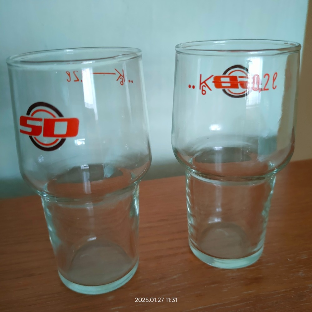 Retro skleničky 0,2 l - cejchované - 3