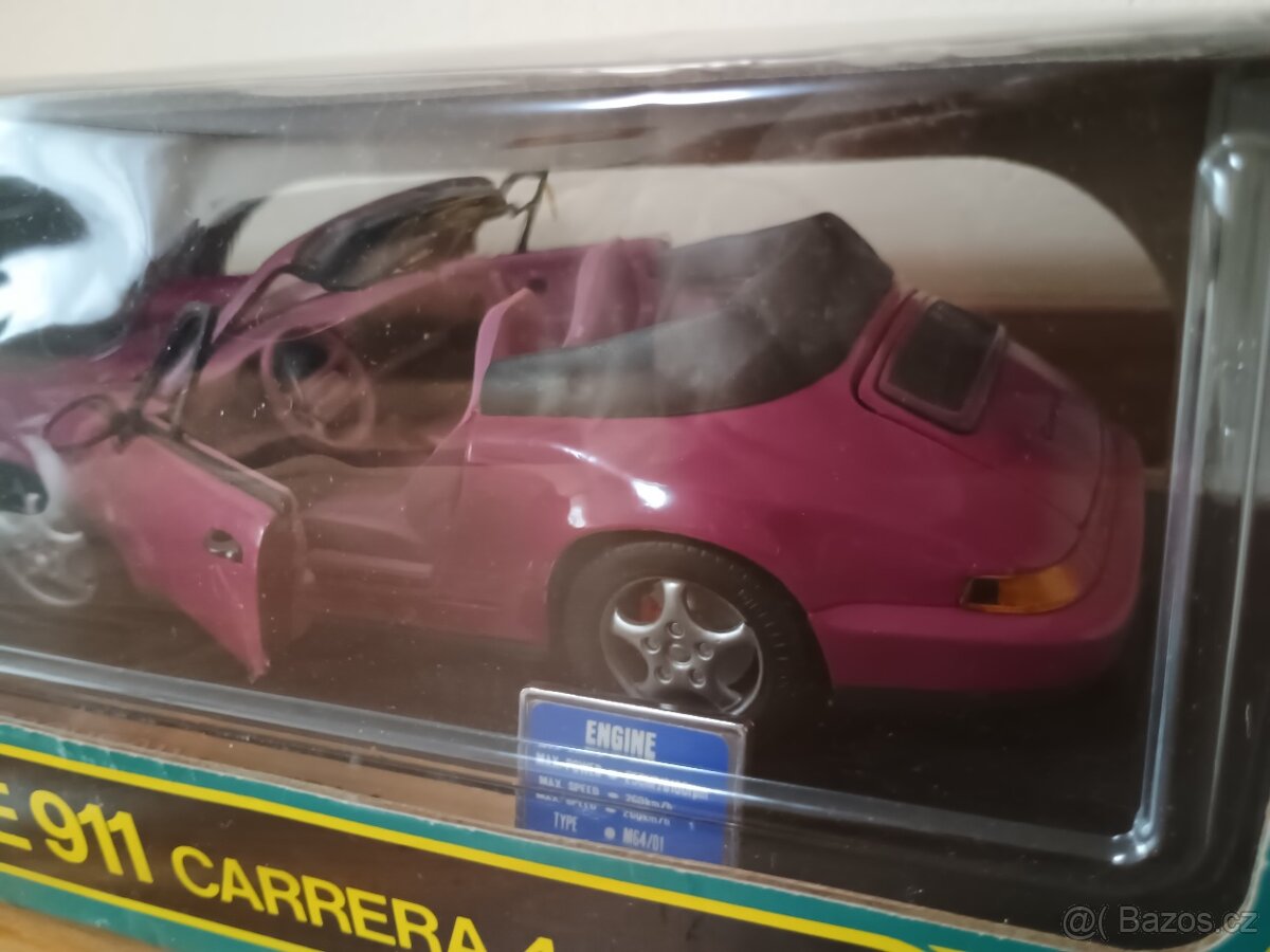 1:18 ANSON - Porsche 911 Carrera 4 Cabrio (1989) fialová - 3
