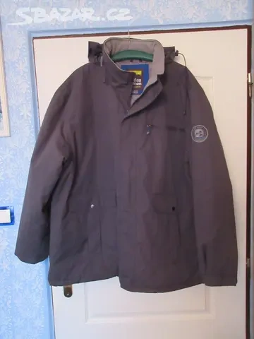 Zimní pánská tm. šedá bunda - nadměr UK XXXL. - 3
