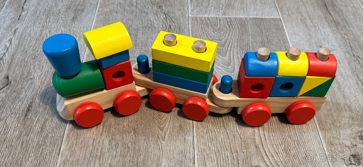 Dřevěný skládací vláček - 3