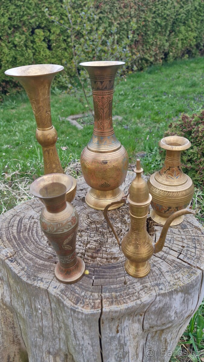 Sada mosazných váz - 3