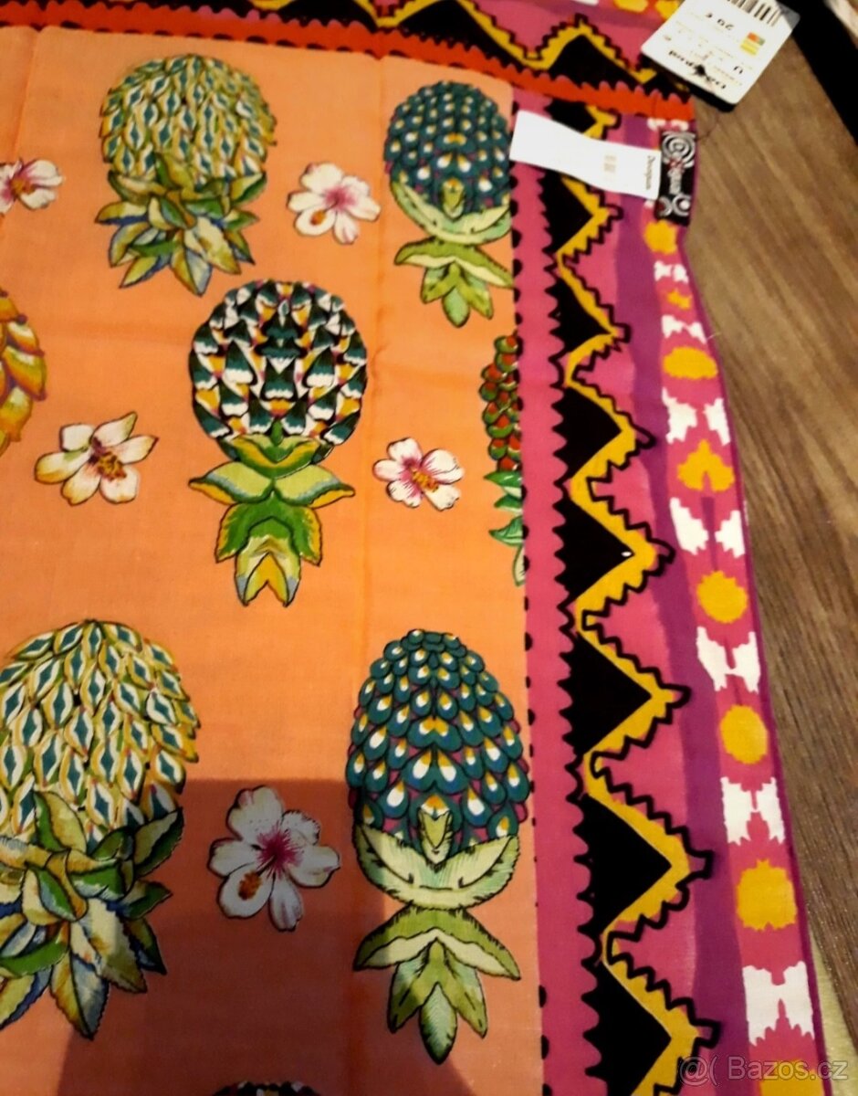 Nový dámský značkový šátek šála i pareo desigual s ananasy - 3