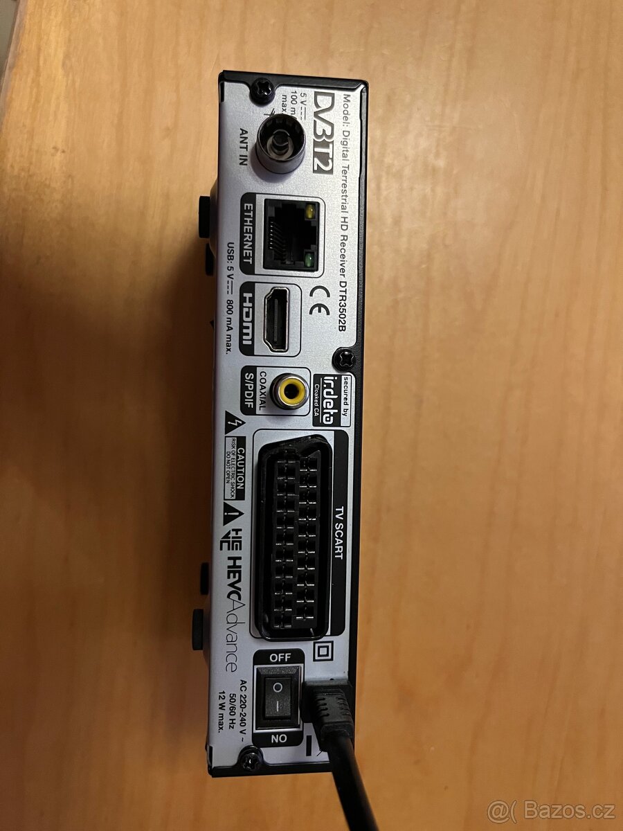 Set-top-box DVB-T2 Philips DTR3502B - jako nový - 3