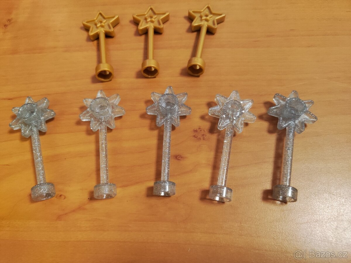 Lego duplo - kouzelná hůlka zlatá, stříbrná - 3