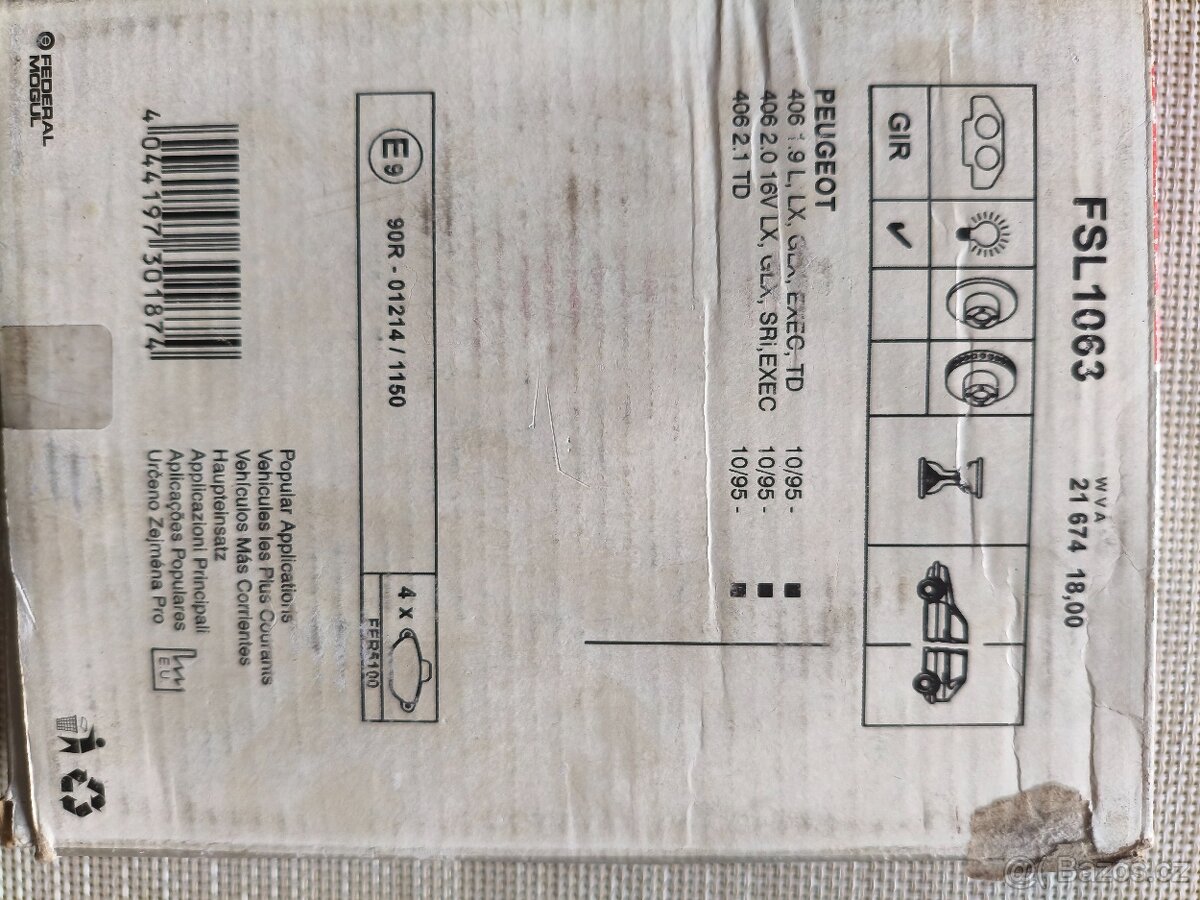 Brzdové destičky ferodo Peugeot 406 - 3