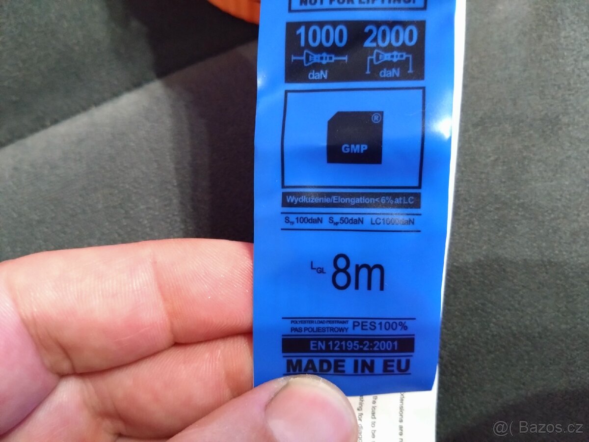 Upínací pás - kurta 8m/2T/35mm - 3