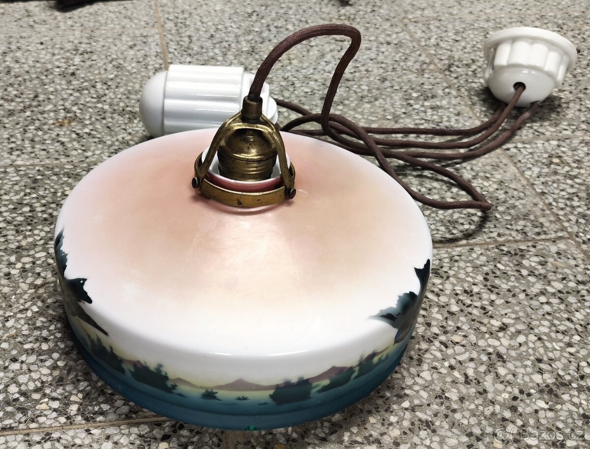 krásný starožitný kompletní stahovací lustr 4 - 3