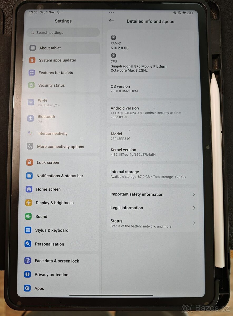 Xiaomi Pad 6 6GB/128GB + Xiaomi Smart Pen a obal - 3