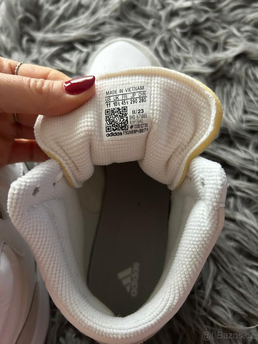 Adidas 40,5 ; 42 kožené kotníkové bílé - 3