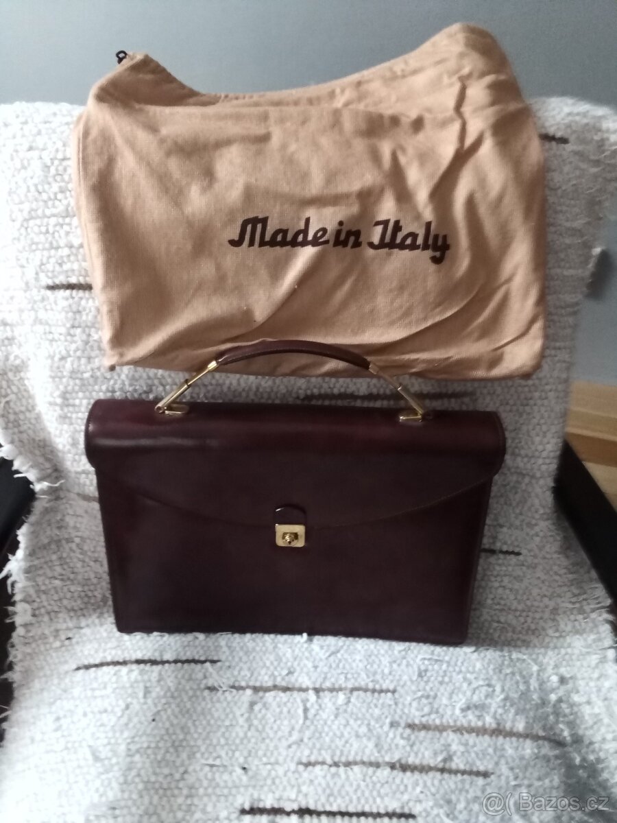 Kožená italská dámská kabela - 3