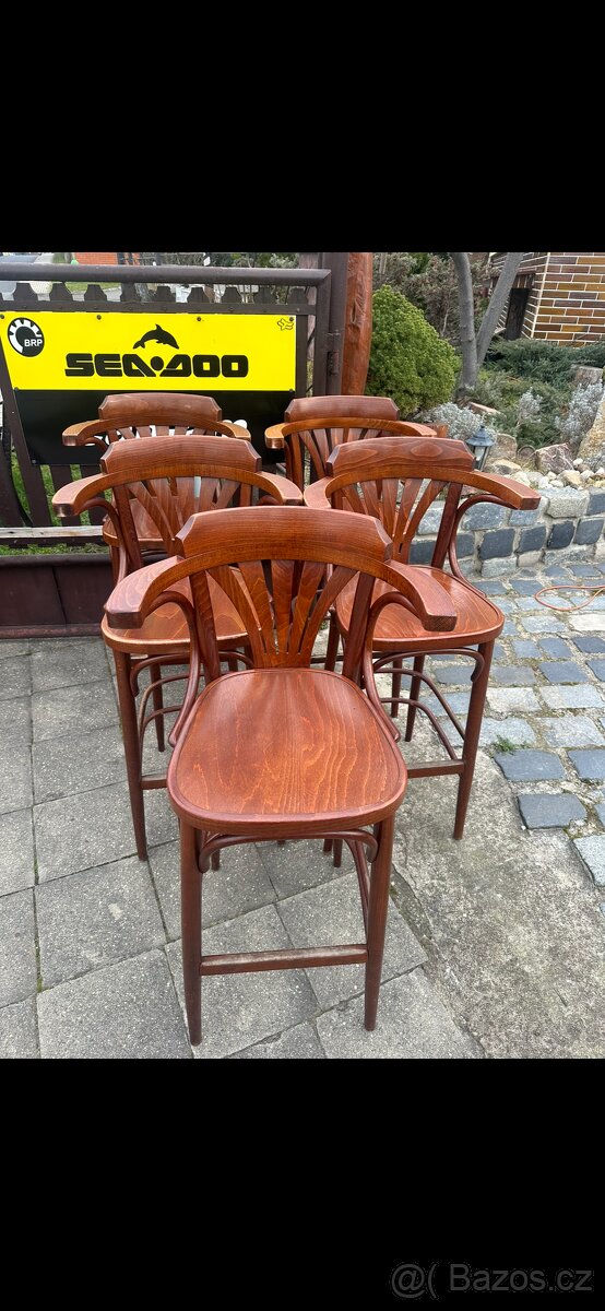Barova židle Ton 17kusů top stav - 3