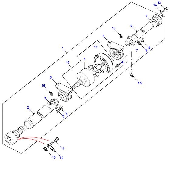 Kříž kardanu LAND ROVER FREELANDER - 3