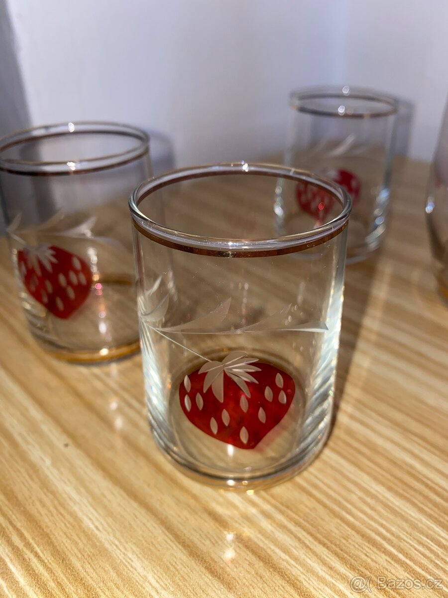 Retro karafa se 6 skleničkami - 3