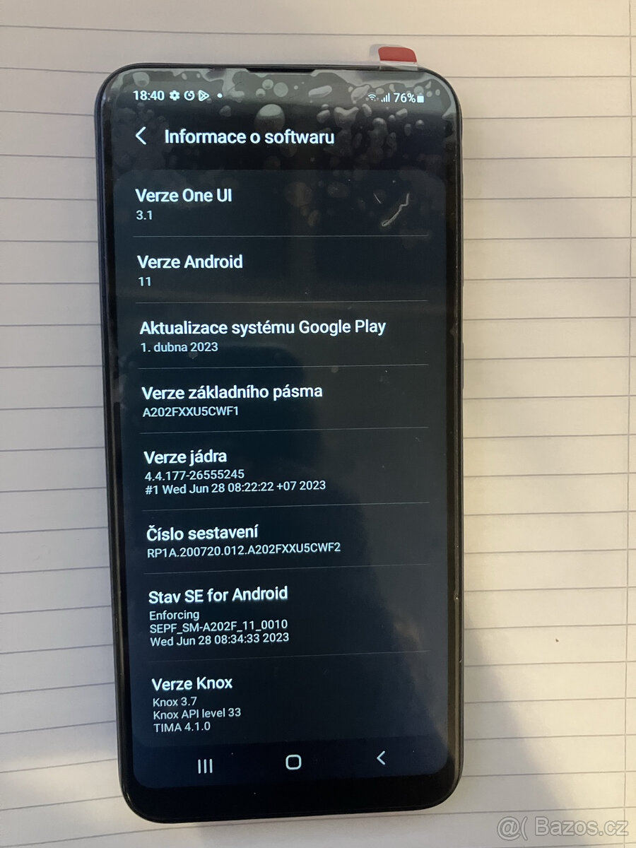 Samsung Galaxy A20e - novy originalni display - 3