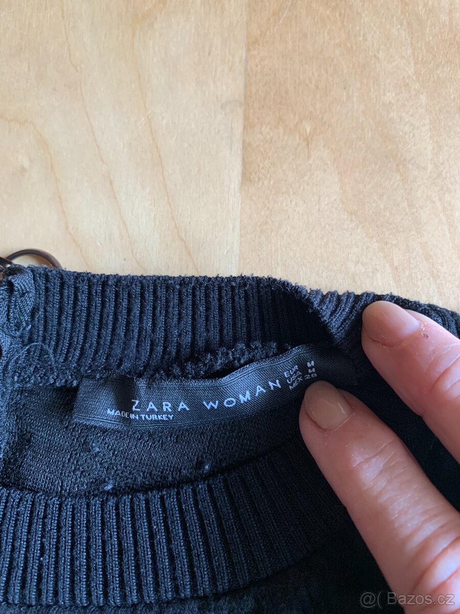 černé šaty zn. Zara - vel. M - 3