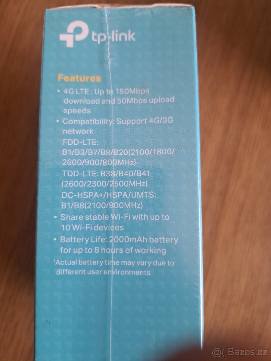 Přenosný LTE WiFi modem Tp-link M7200 - 3