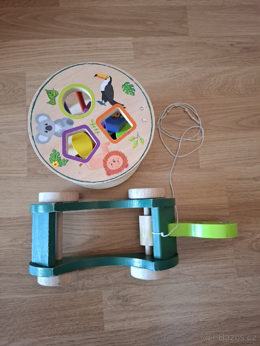 Dřevěná želvička, vkládání tvarů Playtive - 3