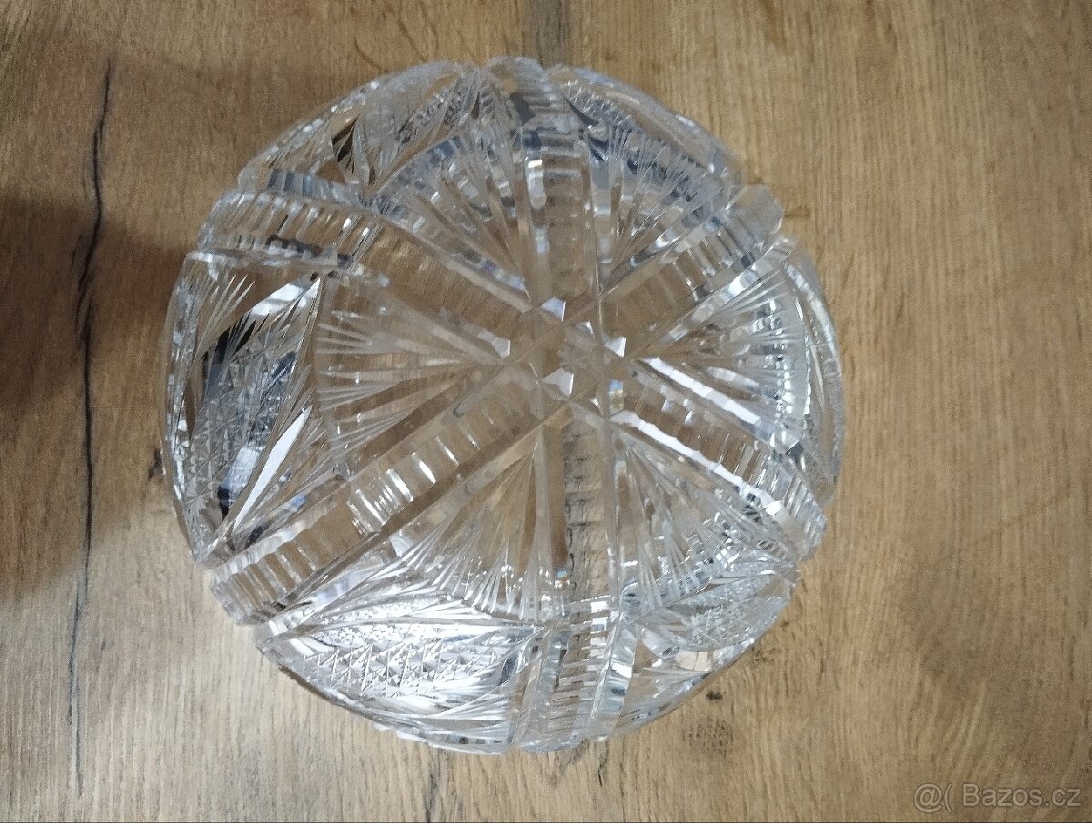 Broušené sklo - mísa - 3