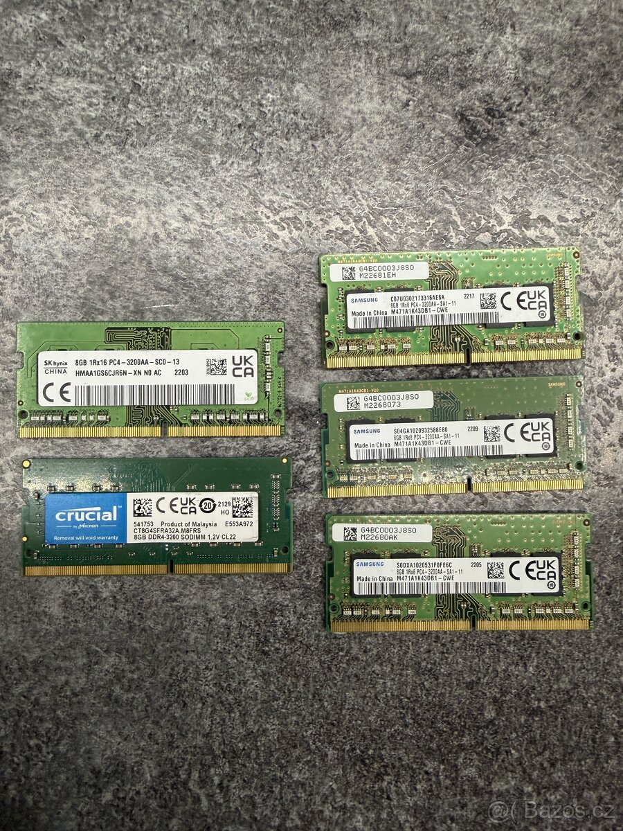 Ramky do notebooku sodimm DDR4 8GB - 3