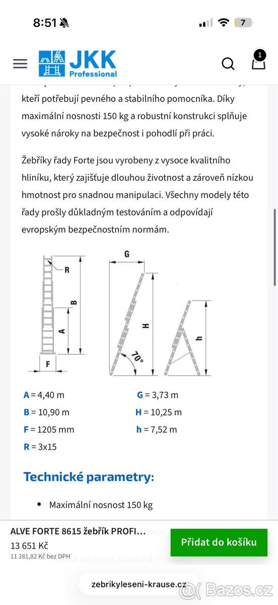 Žebřík profesionální - 3