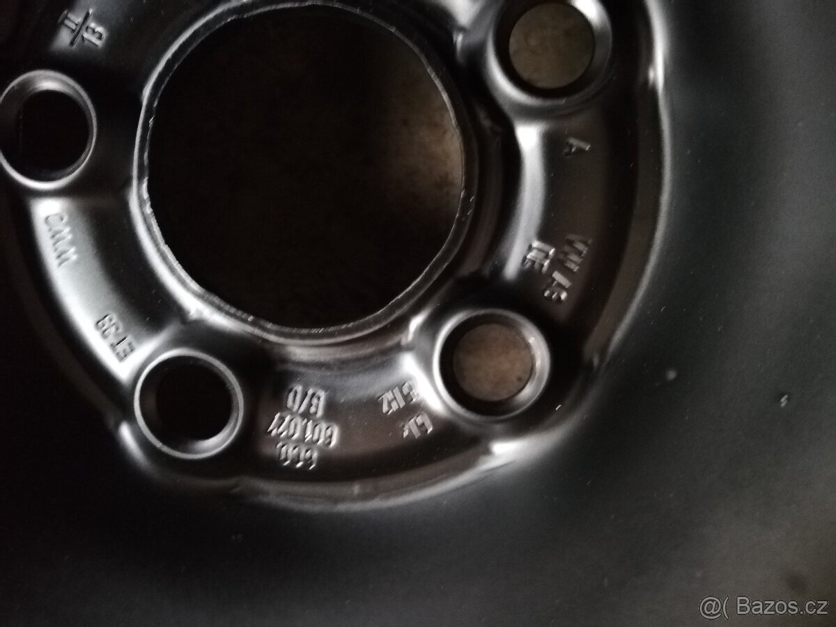 Plech. disky 15" 5X100 J6.0 ET38 Škoda Fabia VW Seat - 3