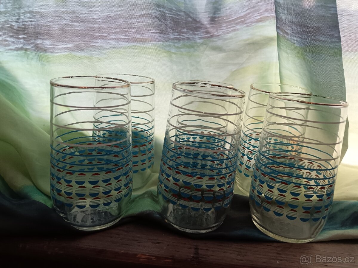 Retro sklenice 6ks - 3