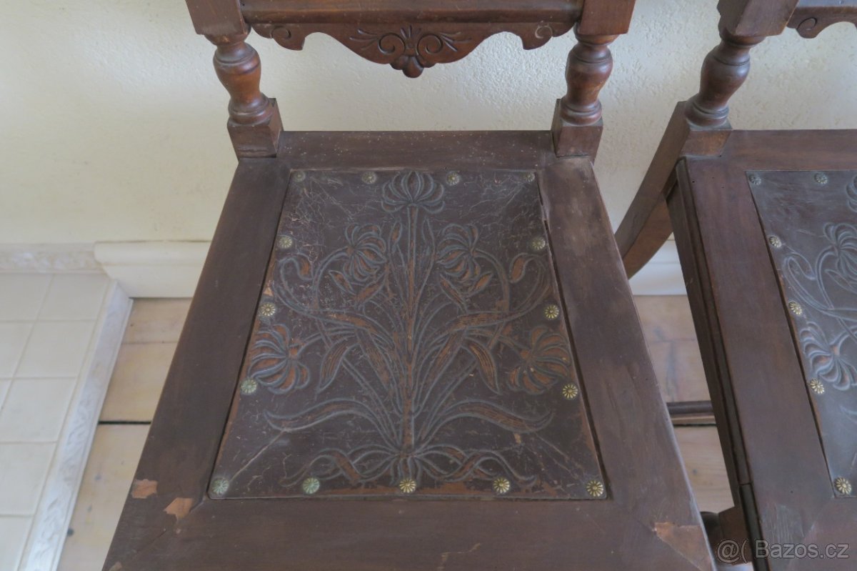 Starožitné židle. CENA ZA VŠE. - 3